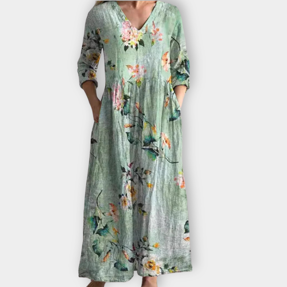 Kreszenz | Boho-tyylinen maksimekko laadukkaasta pehmeästä kankaasta