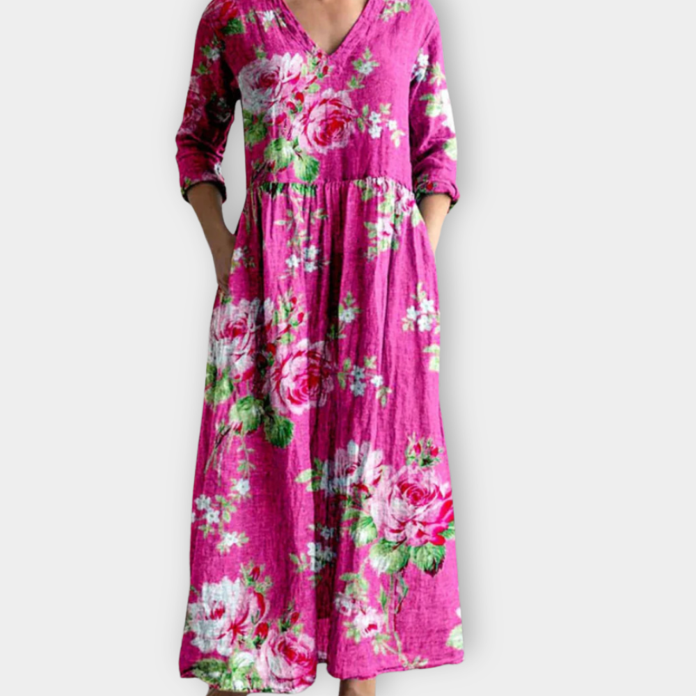 Almara | Boho-tyylinen maksimekko pehmeästä premiumkankaasta