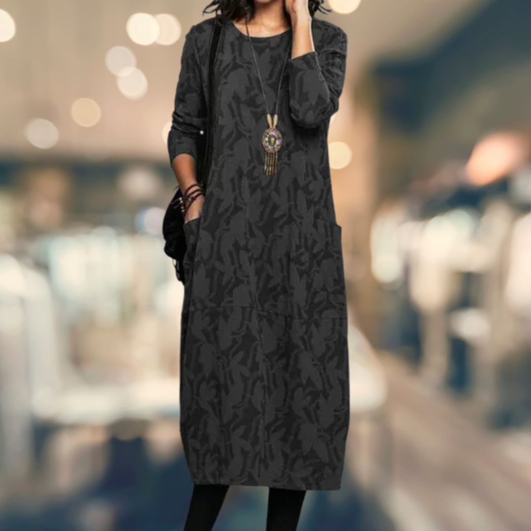 Trudy | Stijlvolle Winterjurk Met Zakken