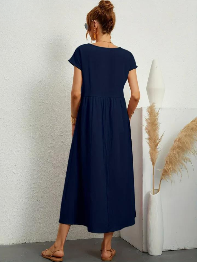 Ruby™ | Elegantti Perusmekko Puuvillasta ja Pellavasta