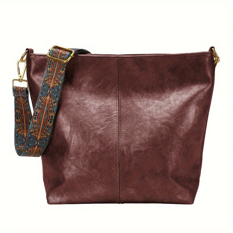 Sofia™ | Retro Hobo -laukku taiteellisella GeoStrap-hihnalla