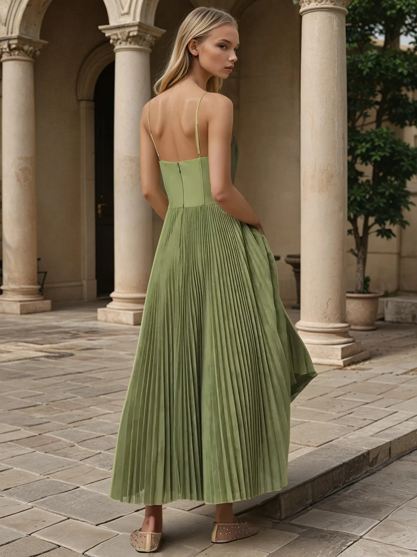 Claudetta | Midi ilman hihoja Bustier-mekko