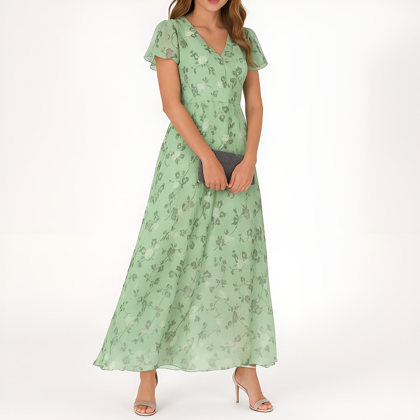 Aava™ | Elegantti mekko imartelevalla V-pääntiellä ja vatsaa peittävällä leikkauksella