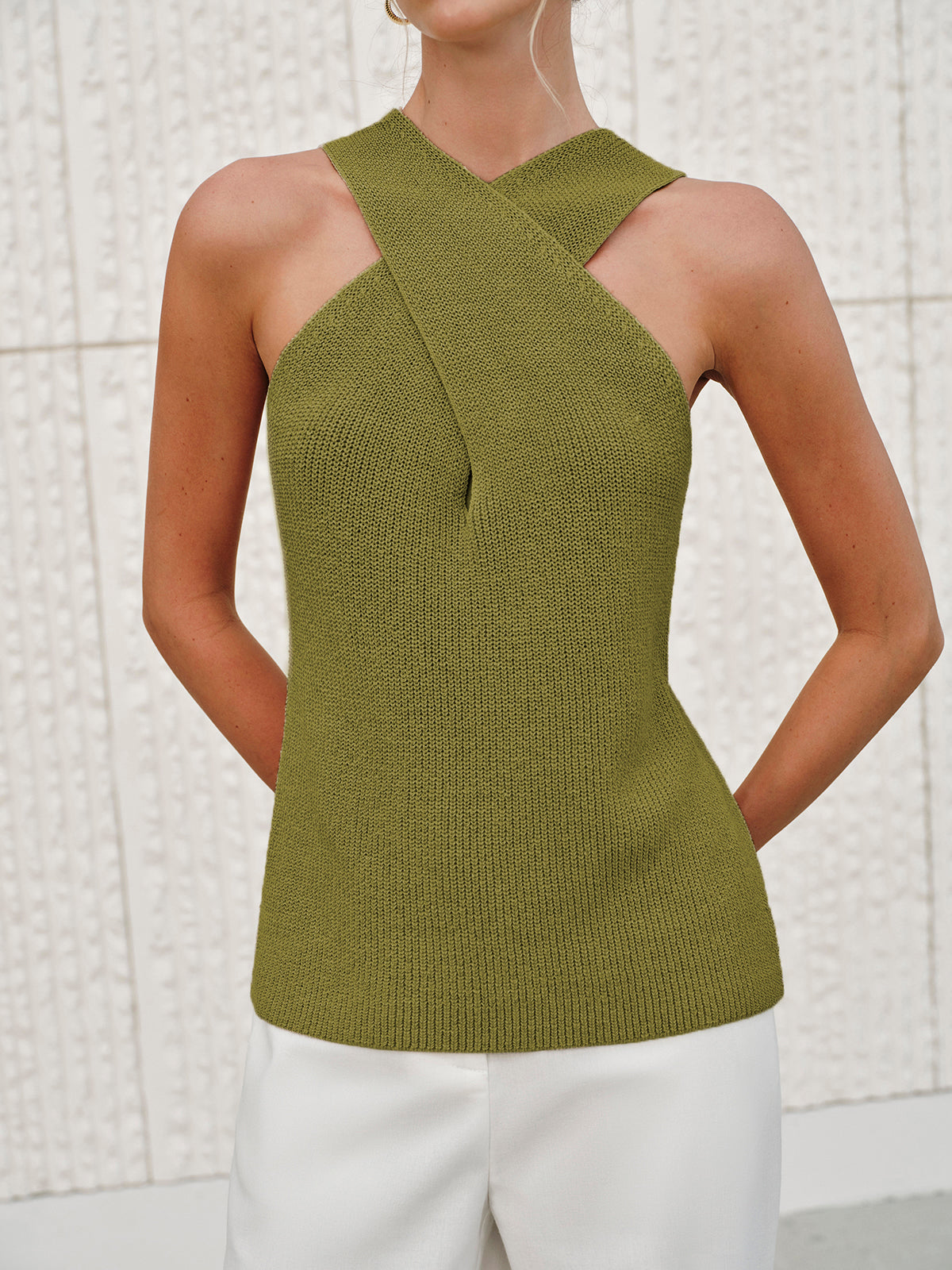 Halter Risti Kaulus Toppi