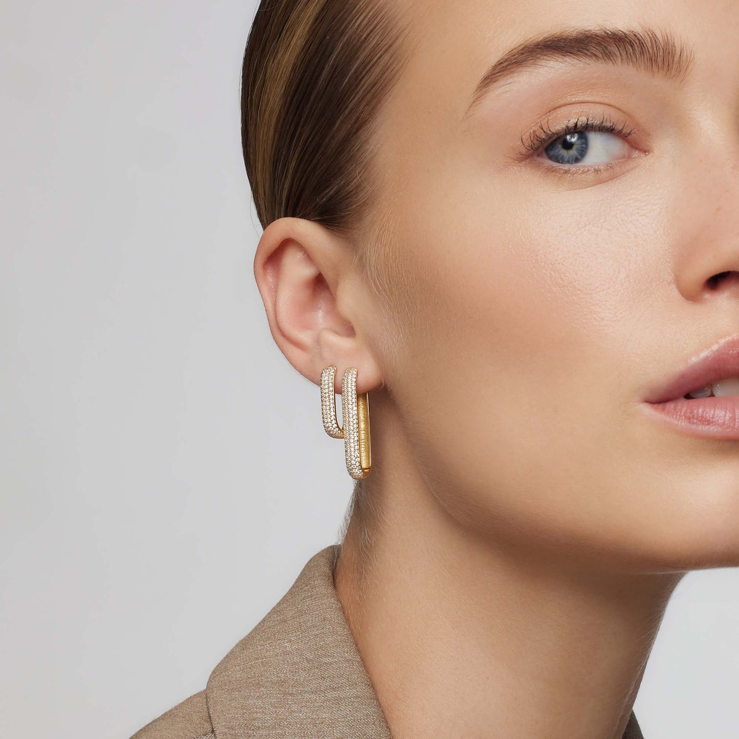 Ikoni Pavé Korvakorut | 18k Kulta