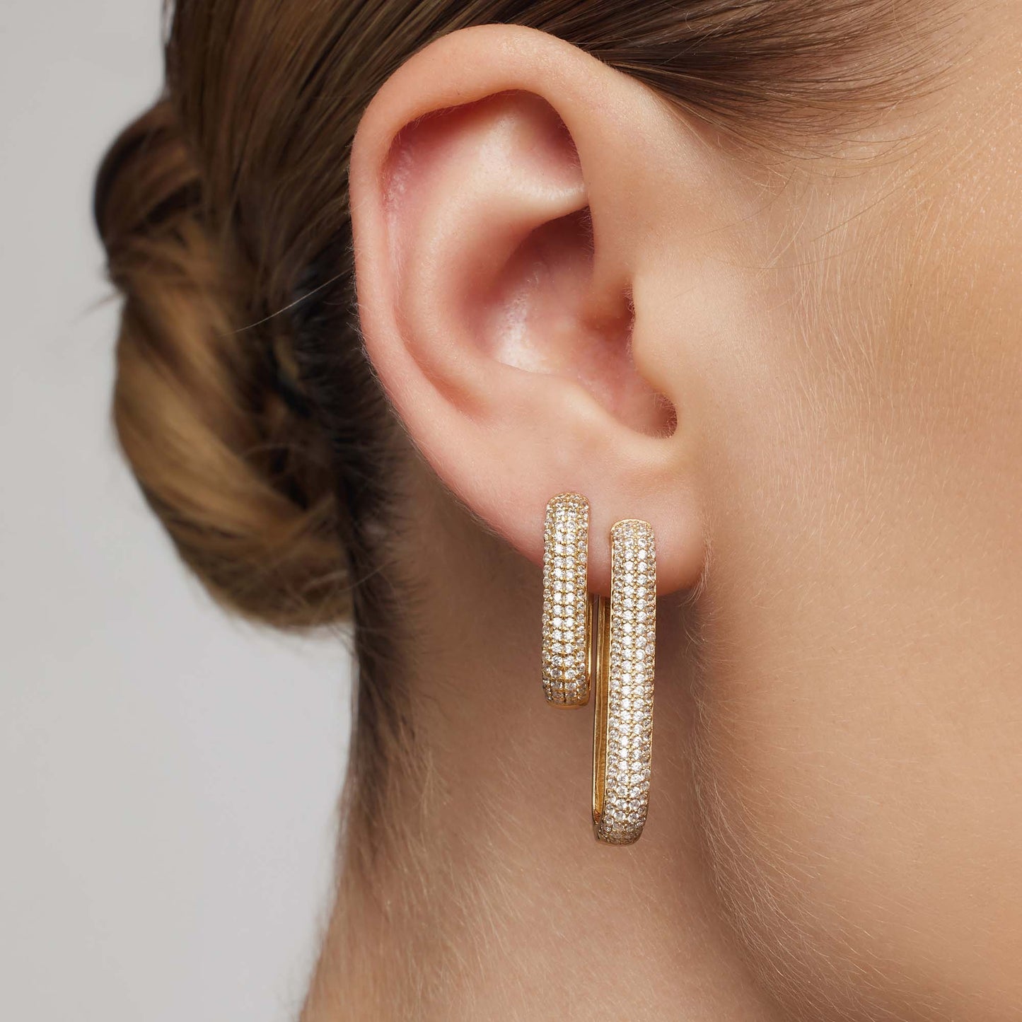Ikoni Pavé Korvakorut | 18k Kulta