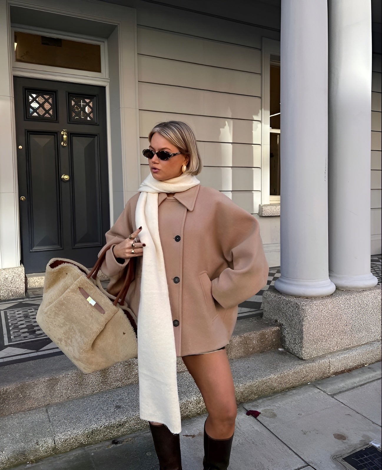 Lizzy | Trendy Oversized Wollen Jas