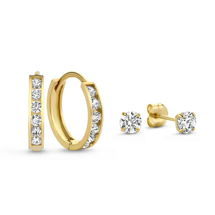Dara Brillane Korvakorusetti | 14k Kulta