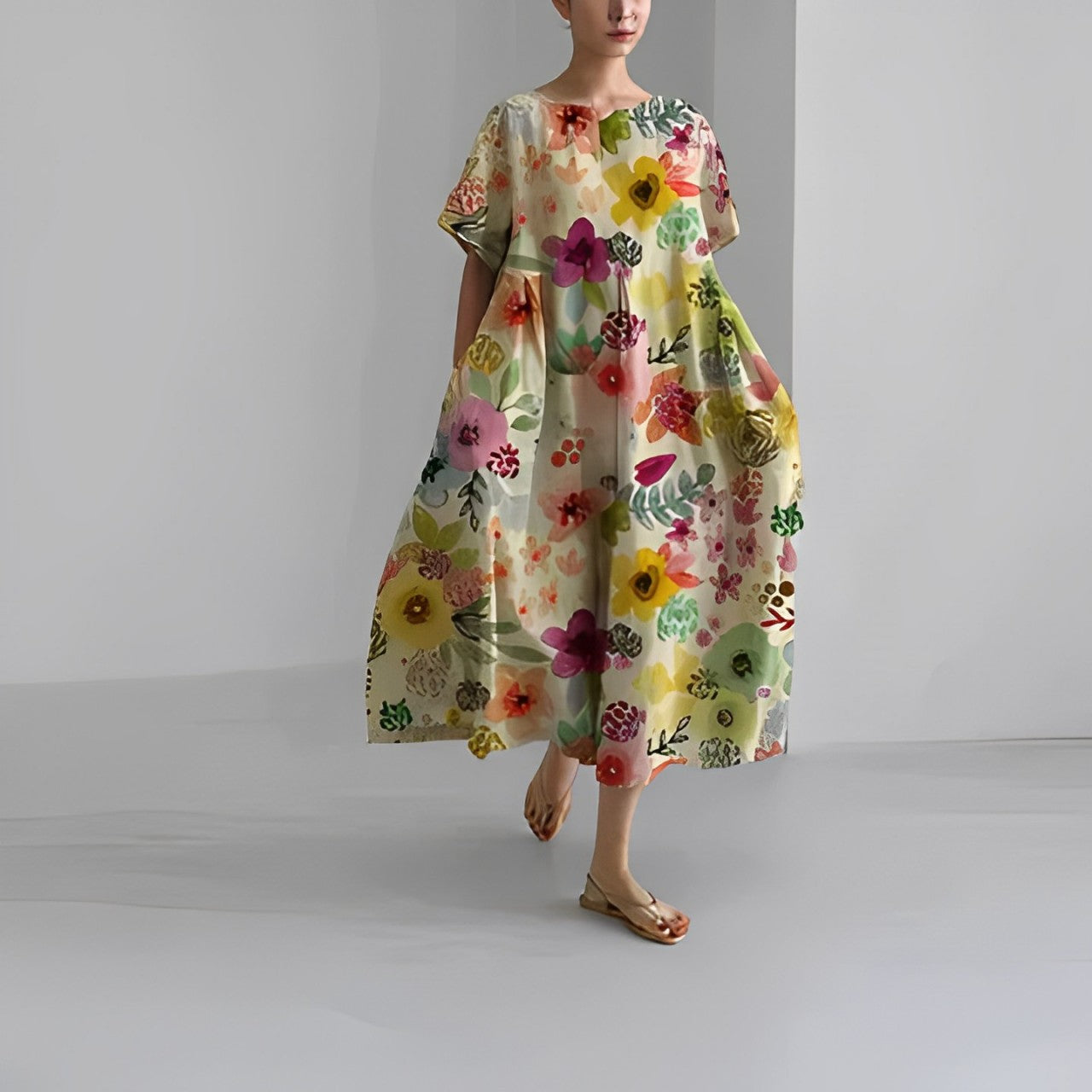 Amelia - Kukallinen boheemimekko
