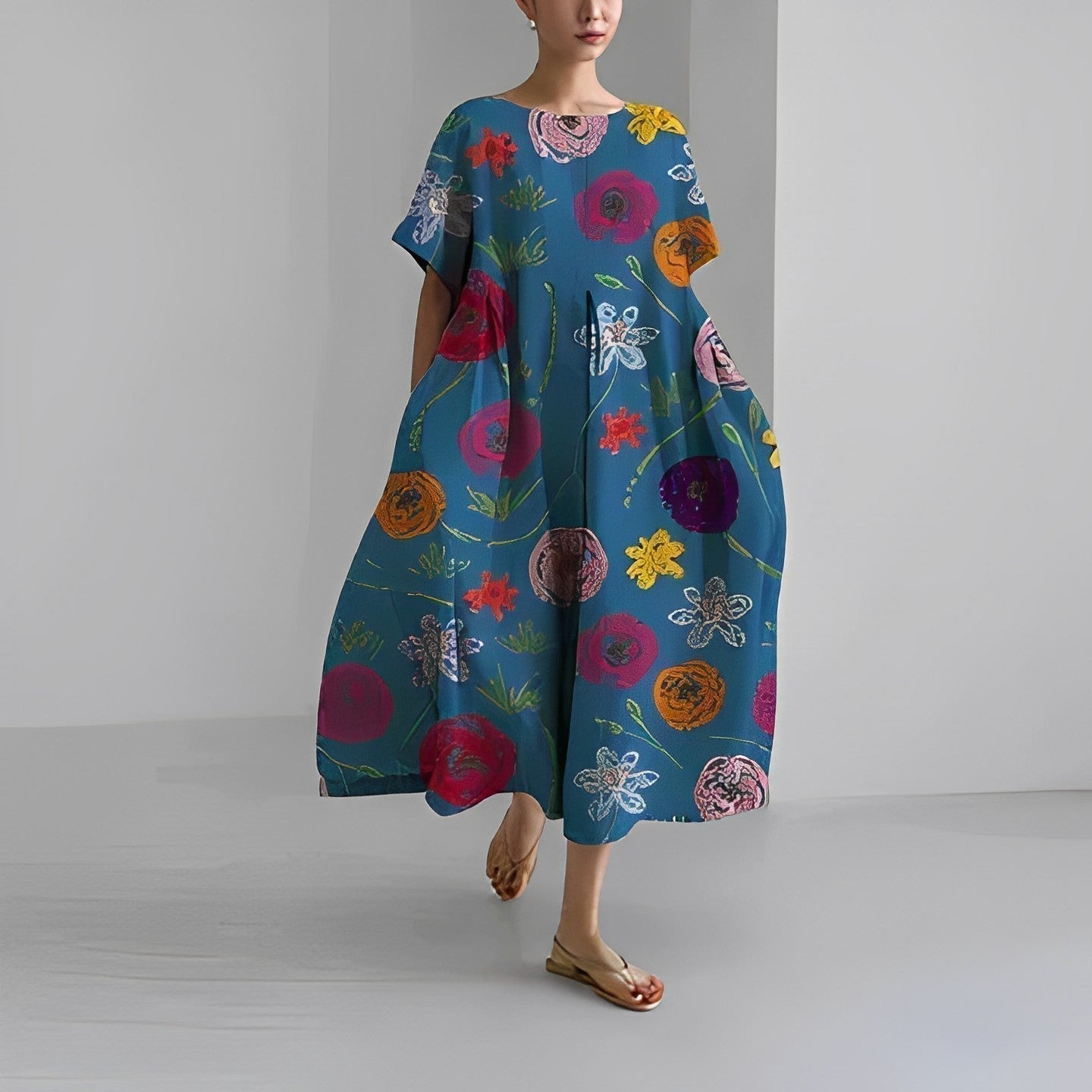 Amelia - Kukallinen boheemimekko