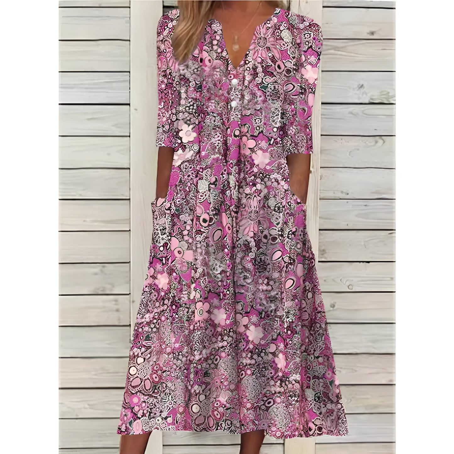 Outi™ | Raikas Kevätmekko Eleganssia ja Itsevarmuutta Varten