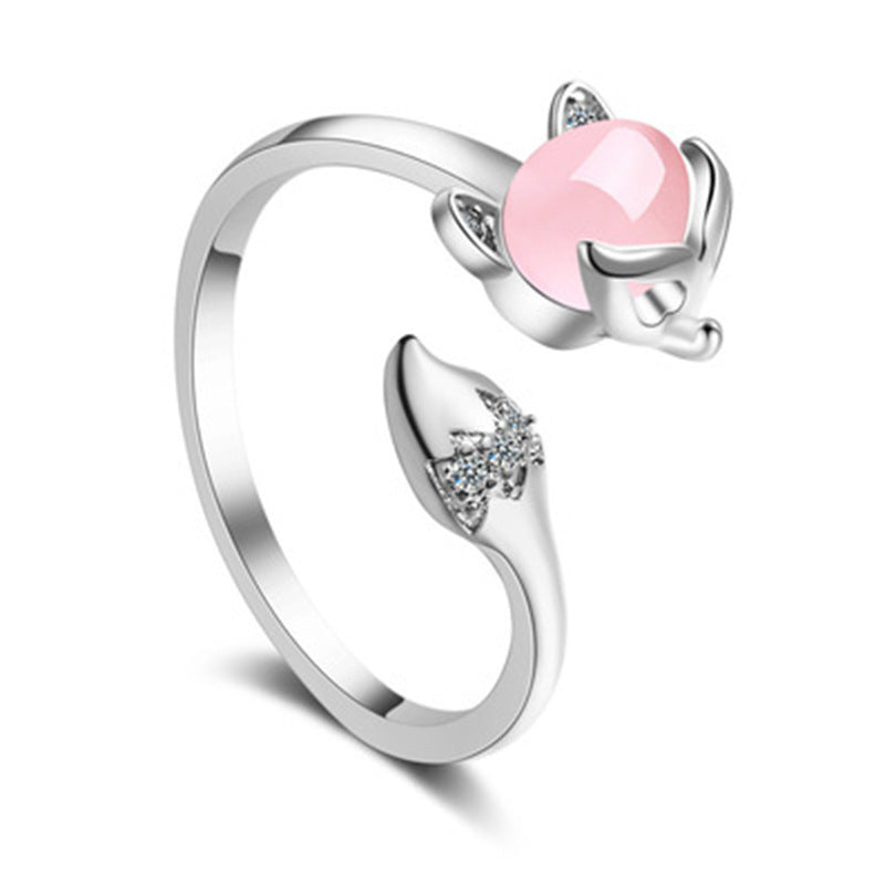 Anello Volpe Rosa
