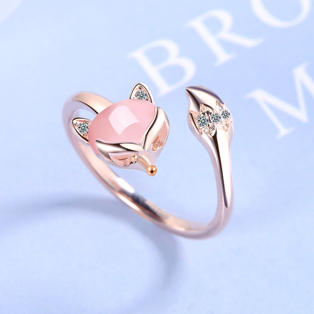Anello Volpe Rosa
