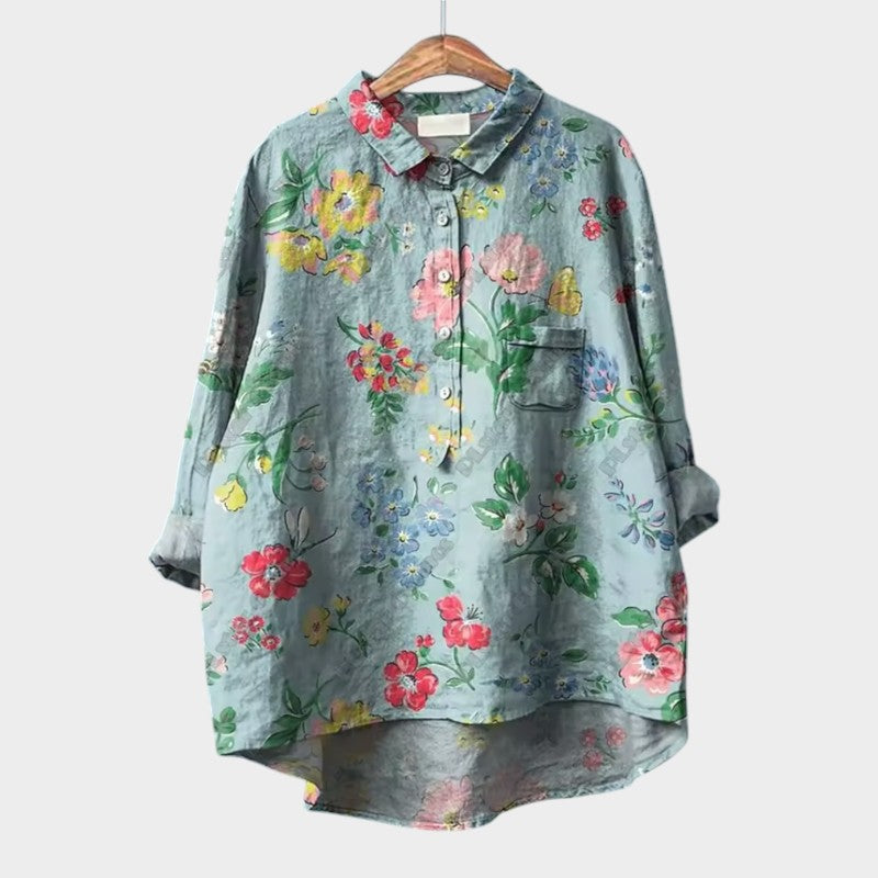 FRANCESCA | Värikäs Yleisöblusa Elegantilla Mukavuudella Päivittäiseen Käyttöön