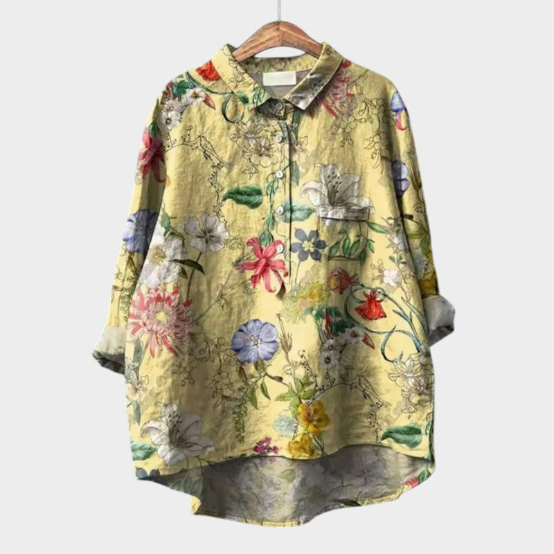FRANCESCA | Värikäs Yleisöblusa Elegantilla Mukavuudella Päivittäiseen Käyttöön