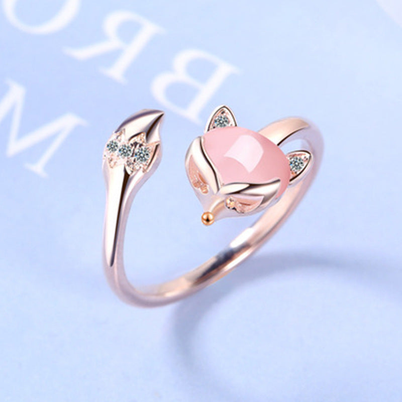 Anello Volpe Rosa