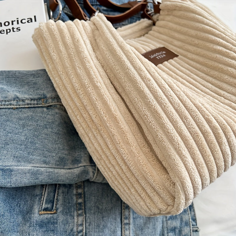 Gio™ - Pehmeä corduroy olkalaukku