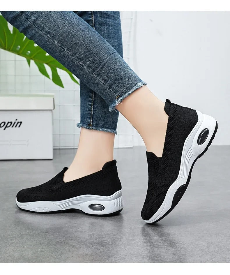 Gitte - Ortopediset Hengittävät Neulotut Slip-On Lenkkarit