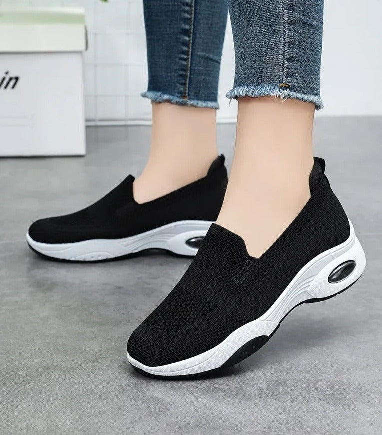 Gitte - Ortopediset Hengittävät Neulotut Slip-On Lenkkarit