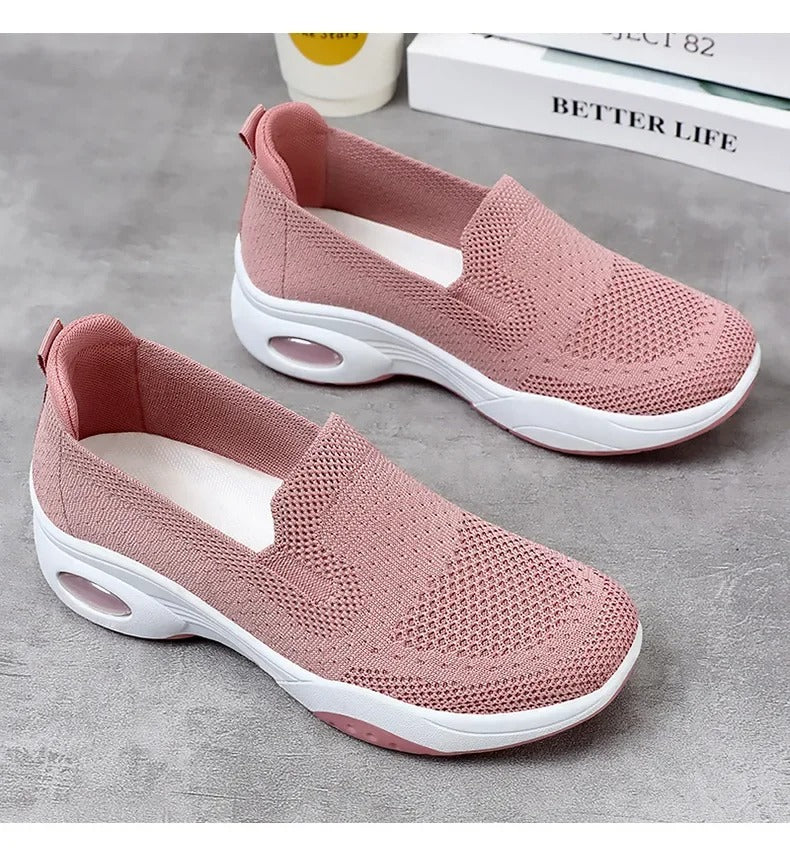 Gitte - Ortopediset Hengittävät Neulotut Slip-On Lenkkarit