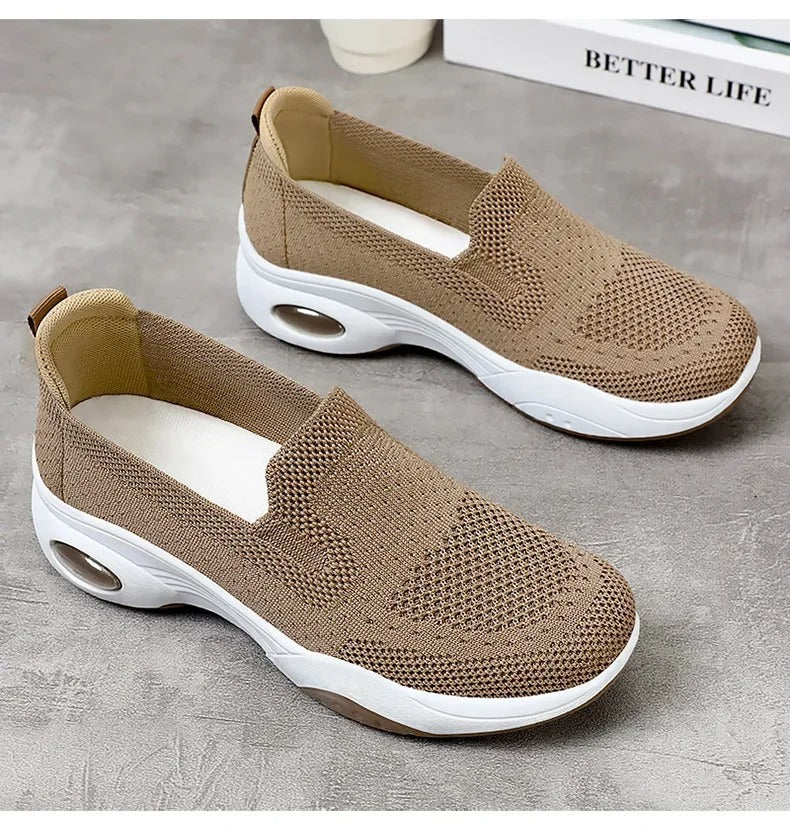 Gitte - Ortopediset Hengittävät Neulotut Slip-On Lenkkarit