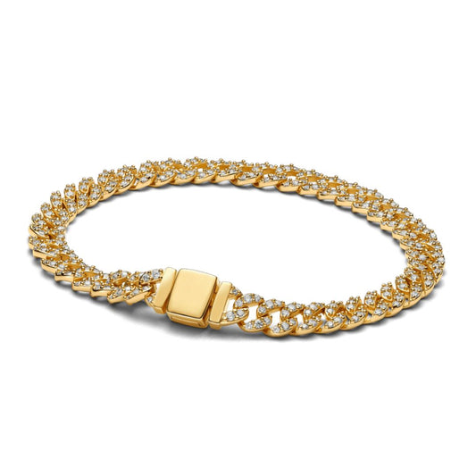 Moissanite Kuubalainen Rannekoru | 18k Kulta