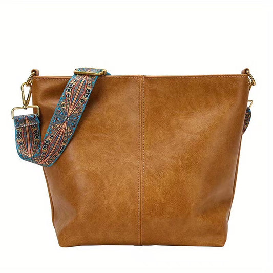 Sofia™ | Retro Hobo -laukku taiteellisella GeoStrap-hihnalla