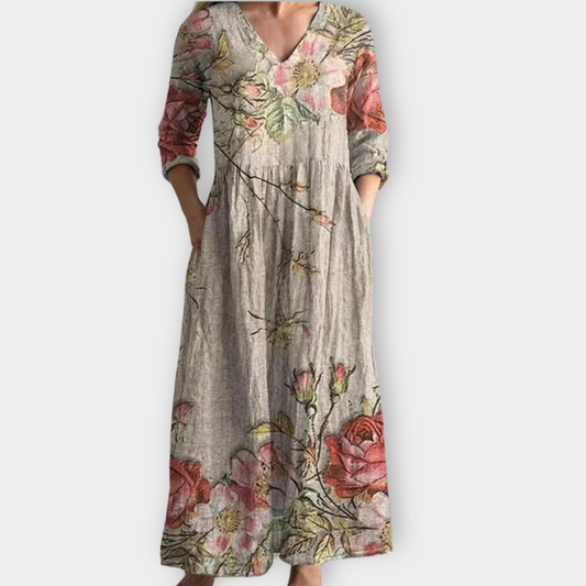 Theodelinde | Boho-tyylinen maksimekko pehmeästä premiumkankaasta