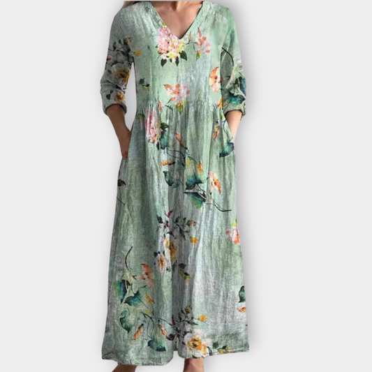 Kreszenz | Boho-tyylinen maksimekko laadukkaasta pehmeästä kankaasta