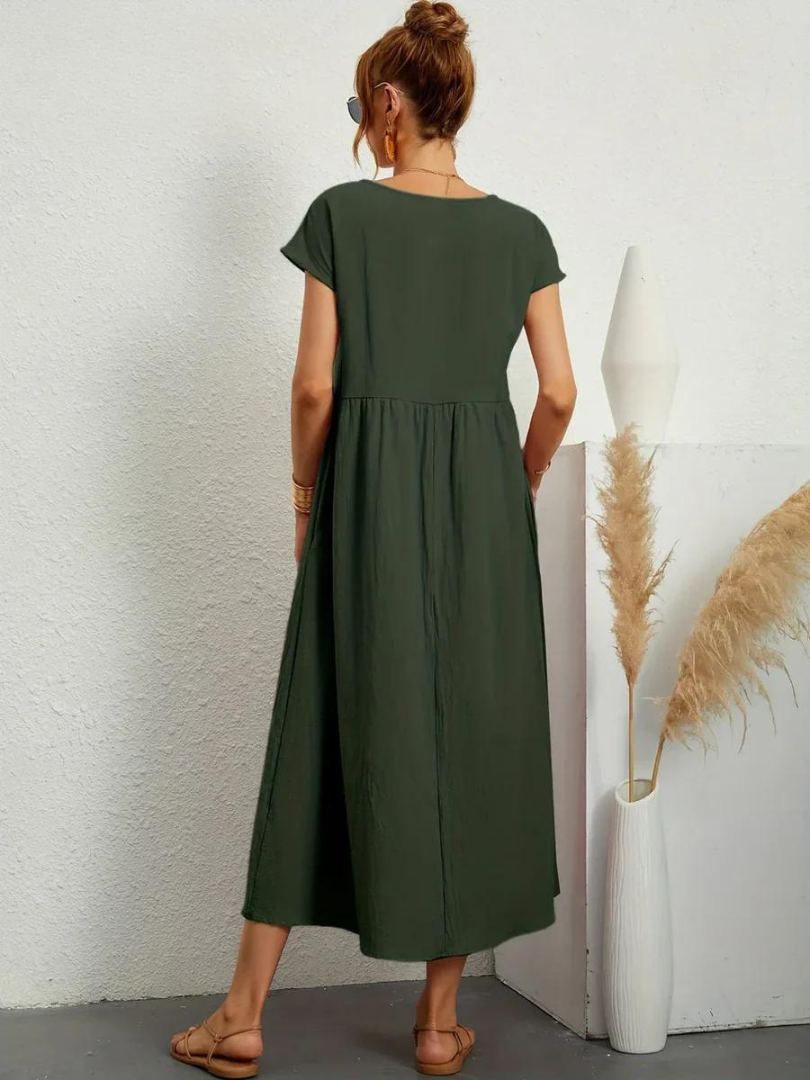 Ruby™ | Elegantti Perusmekko Puuvillasta ja Pellavasta