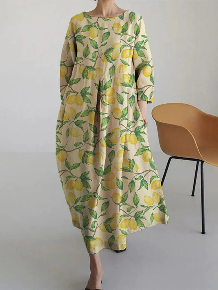 AUBE | Ilmava ja Välimerellinen midi-kukkamekko, täydellinen kesäksi