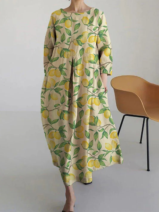 AUBE | Ilmava ja Välimerellinen midi-kukkamekko, täydellinen kesäksi
