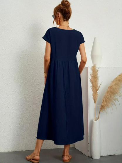 Ruby™ | Elegantti Perusmekko Puuvillasta ja Pellavasta