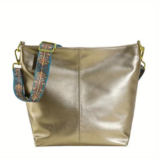 Sofia™ | Retro Hobo -laukku taiteellisella GeoStrap-hihnalla
