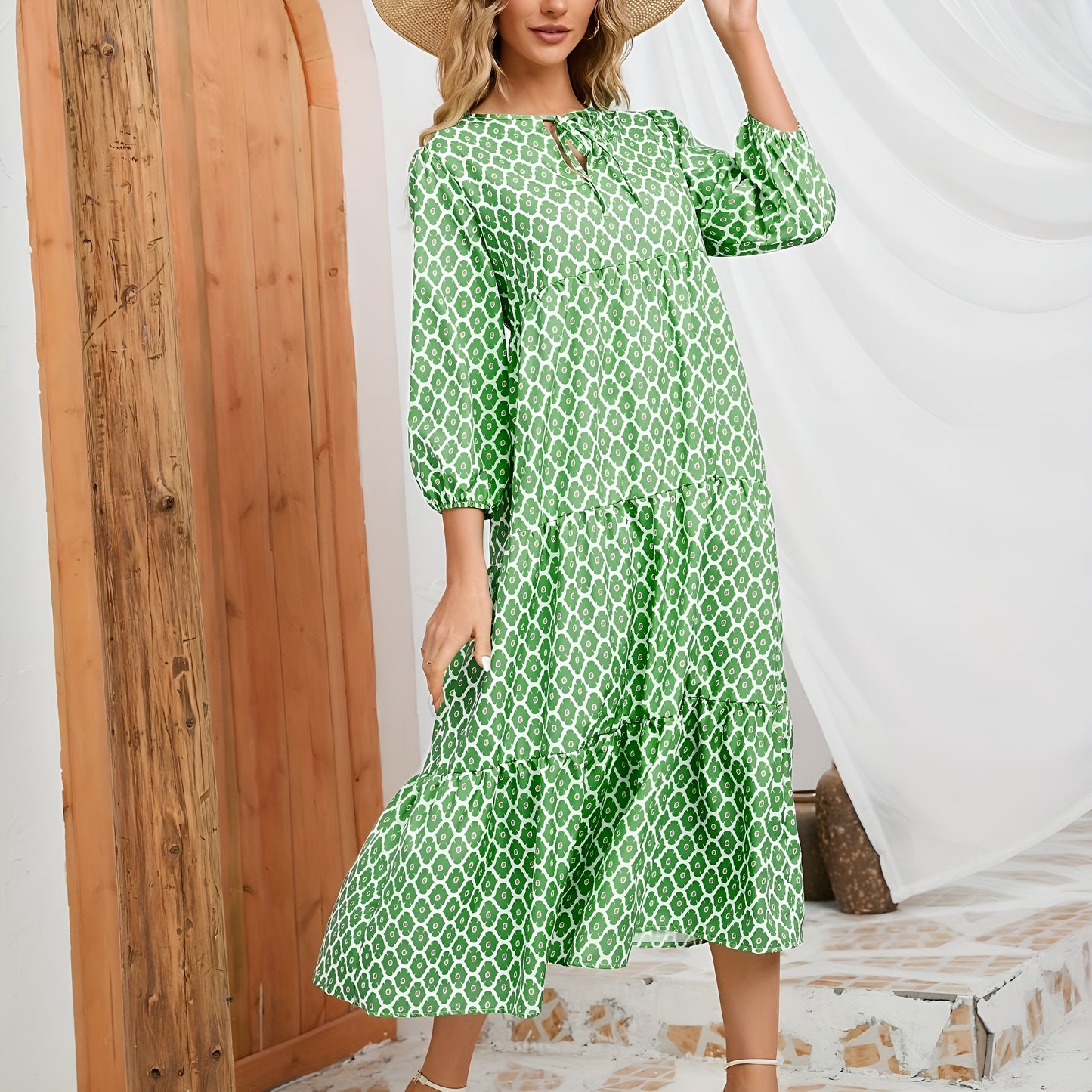 Inari™ | Boheemi A-linjainen mekko