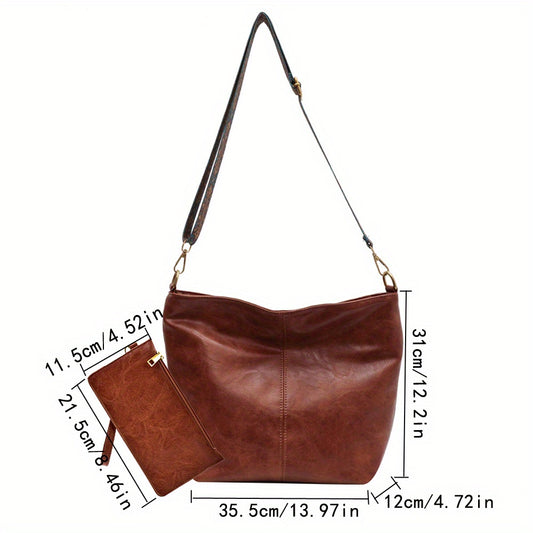 Sofia™ | Retro Hobo -laukku taiteellisella GeoStrap-hihnalla