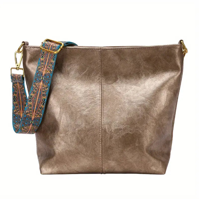 Sofia™ | Retro Hobo -laukku taiteellisella GeoStrap-hihnalla