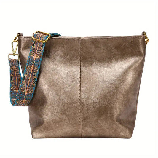 Sofia™ | Retro Hobo -laukku taiteellisella GeoStrap-hihnalla