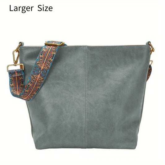 Sofia™ | Retro Hobo -laukku taiteellisella GeoStrap-hihnalla