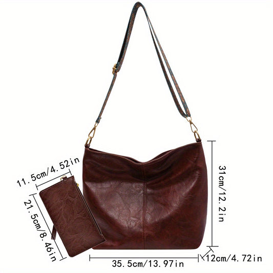 Sofia™ | Retro Hobo -laukku taiteellisella GeoStrap-hihnalla