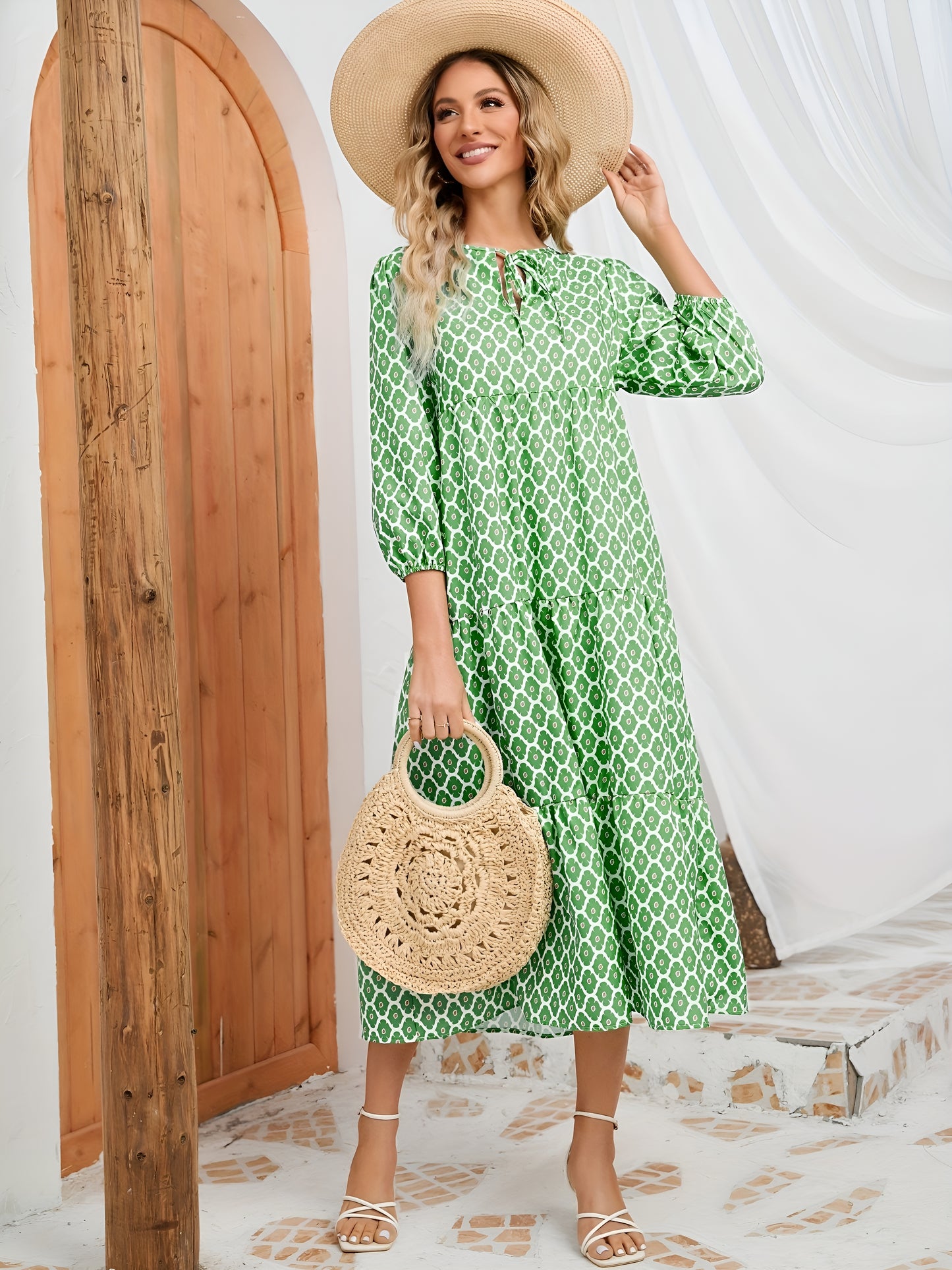 Inari™ | Boheemi A-linjainen mekko