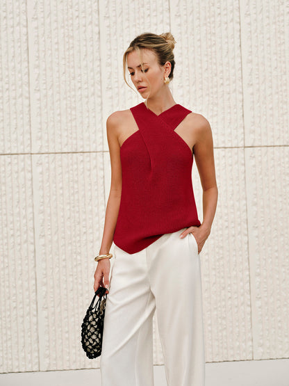 Halter Risti Kaulus Toppi