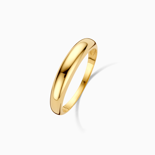Midi Dome Sormus | 14k Kulta