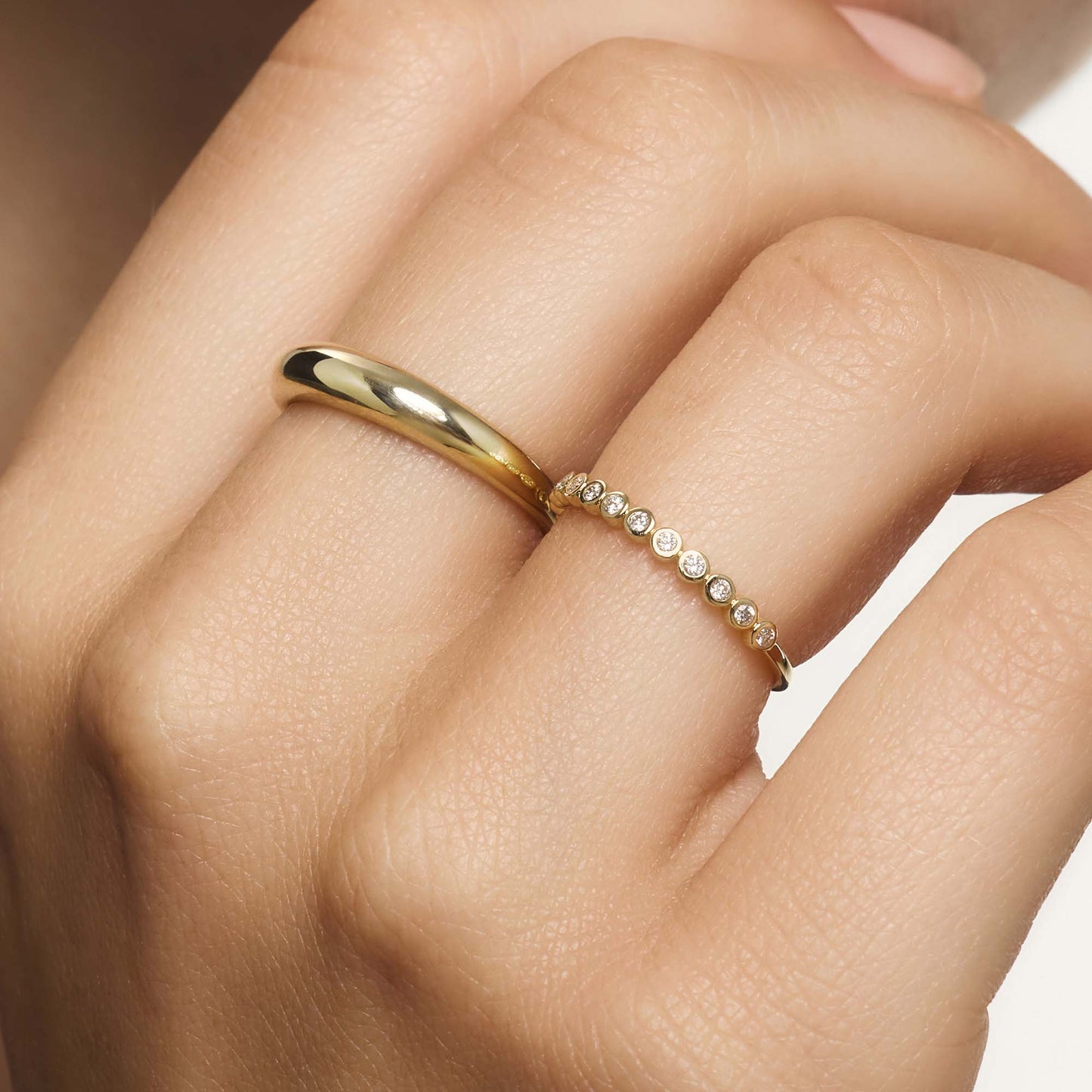 Midi Dome Sormus | 14k Kulta