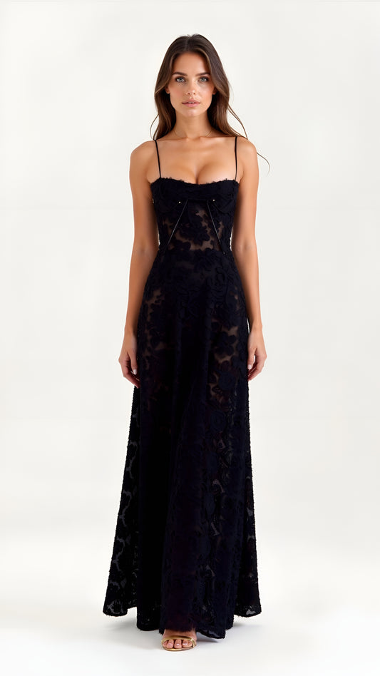 Sohvi™ | Elegant Langes Kleid Mit Rückenschnürung