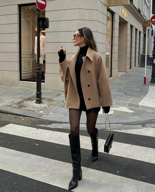 Lizzy | Trendy Oversized Wollen Jas