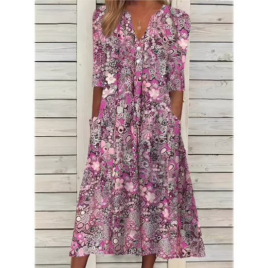 Outi™ | Raikas Kevätmekko Eleganssia ja Itsevarmuutta Varten