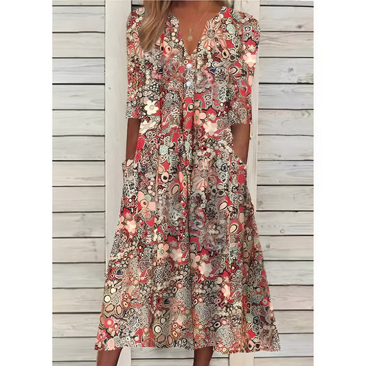 Outi™ | Raikas Kevätmekko Eleganssia ja Itsevarmuutta Varten
