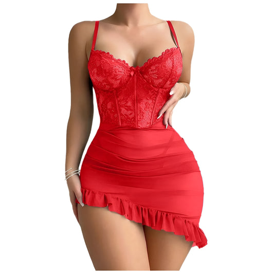 Riina™ | Seksikäs pitsialusasu ja babydoll