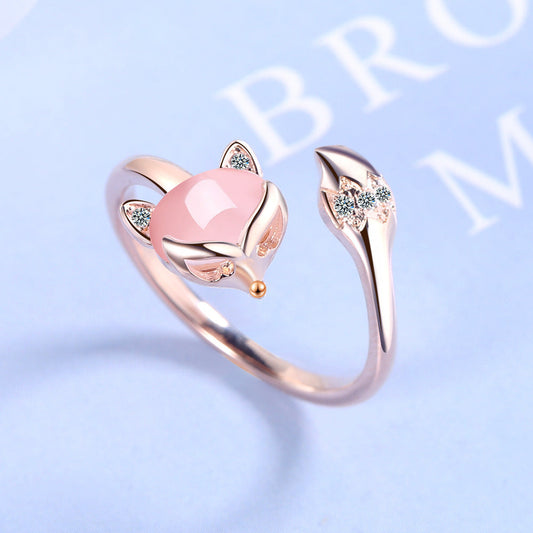 Anello Volpe Rosa